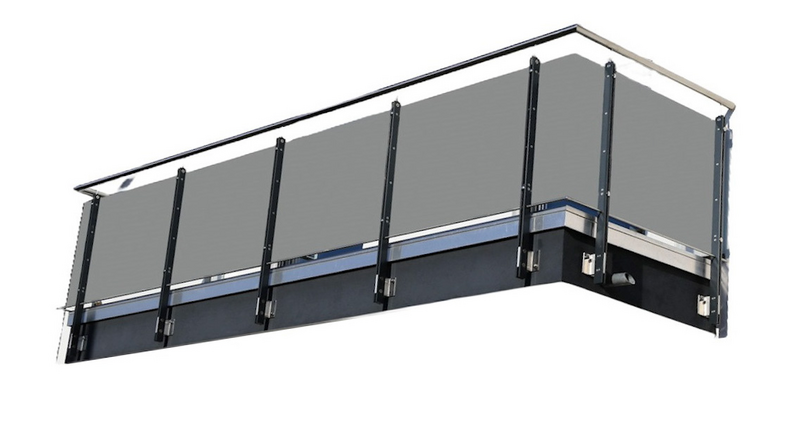 Kaiteen näkösuoja Cello 90x500cm