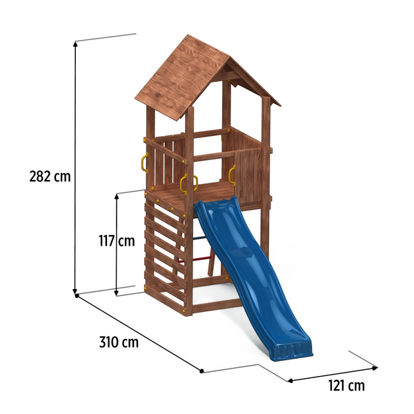 Kiipeilytorni Fungoo Carol1 liukumäellä