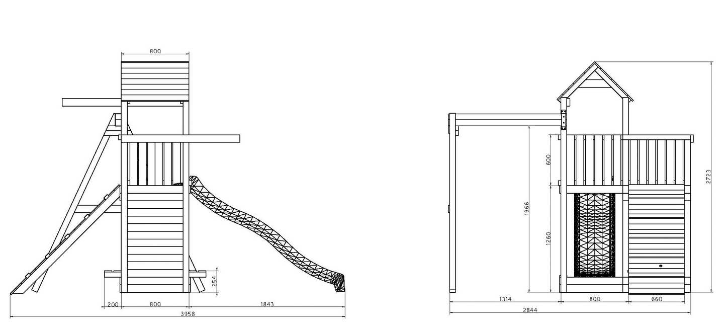Kiipeilytorni ja keinu Fungoo Activer