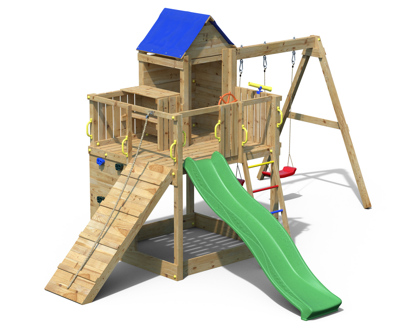 Kiipeilytorni Fungoo Treehouse keinuilla