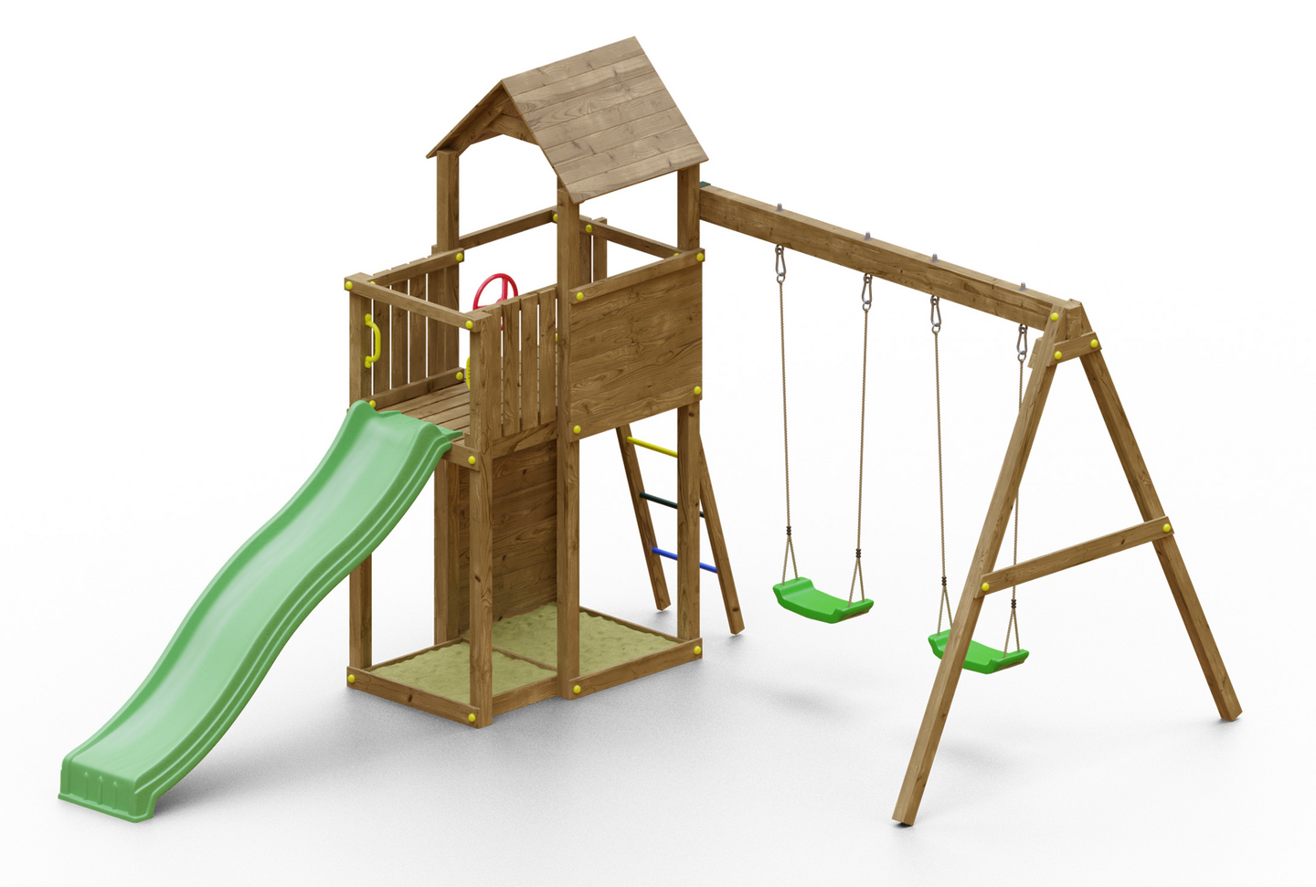 Kiipeilytorni Fungoo Boomer3 keinuilla