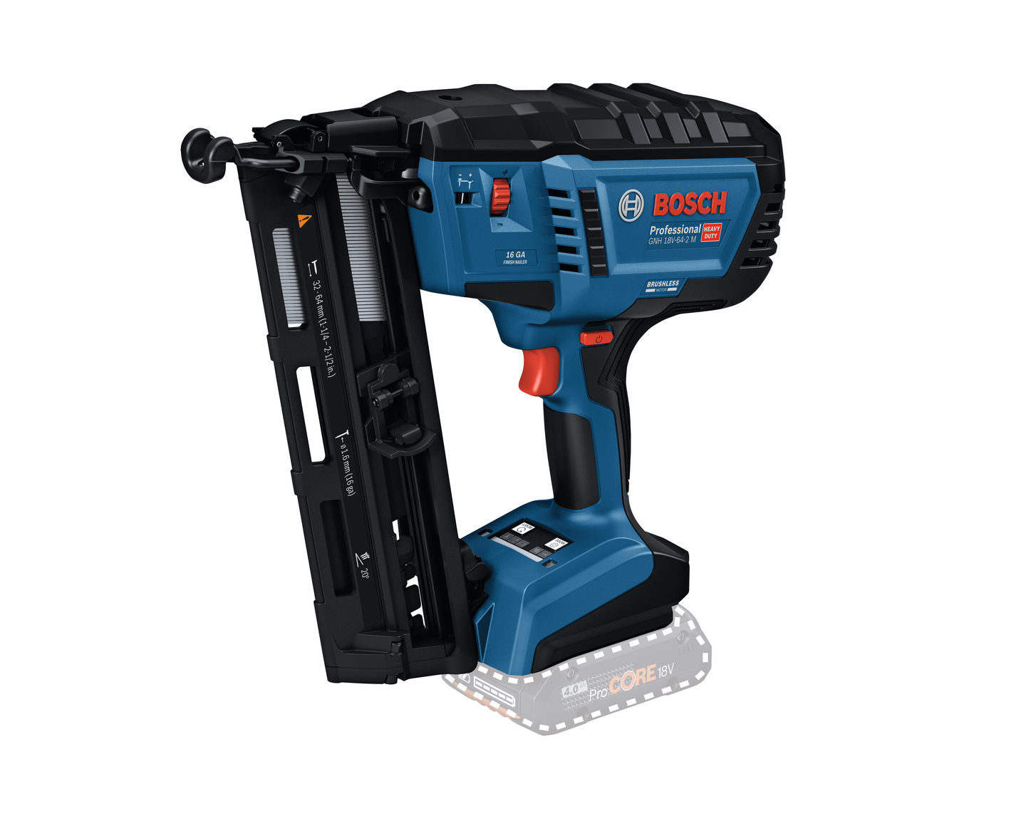 Akkuviimeistelynaulain Bosch GNH 18V-64-2 M Solo