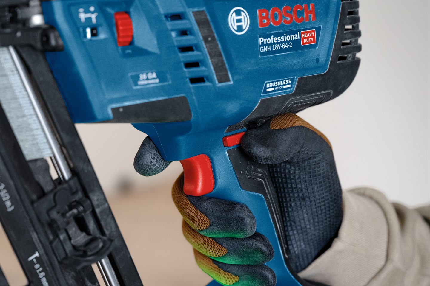 Akkuviimeistelynaulain Bosch GNH 18V-64-2 Solo L-Boxx