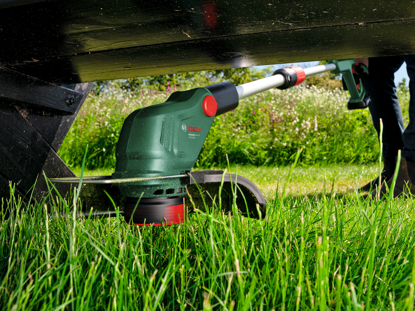 Akkuruohotrimmeri Bosch UniversalGrassCut 18V-26-500 Solo + lisäsiima