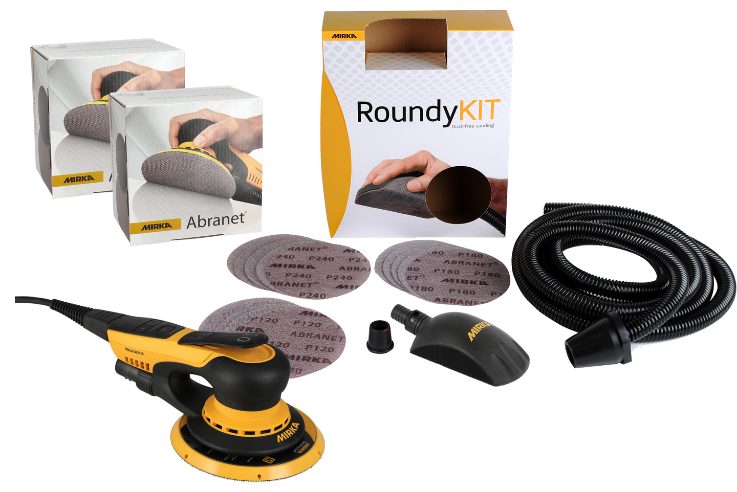 Hiomakonepaketti Mirka Deros II MID650ROUNDCD