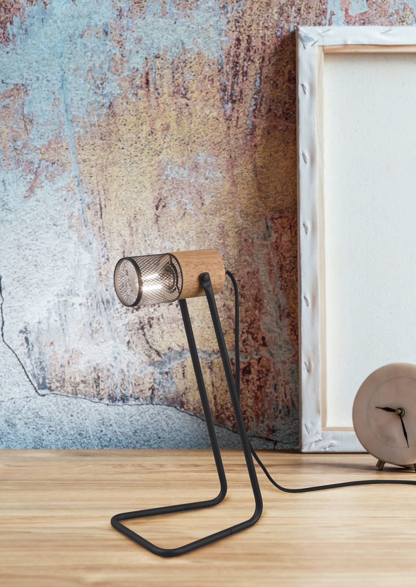 Pöytävalaisin TRIO Tosh E14 mattamusta