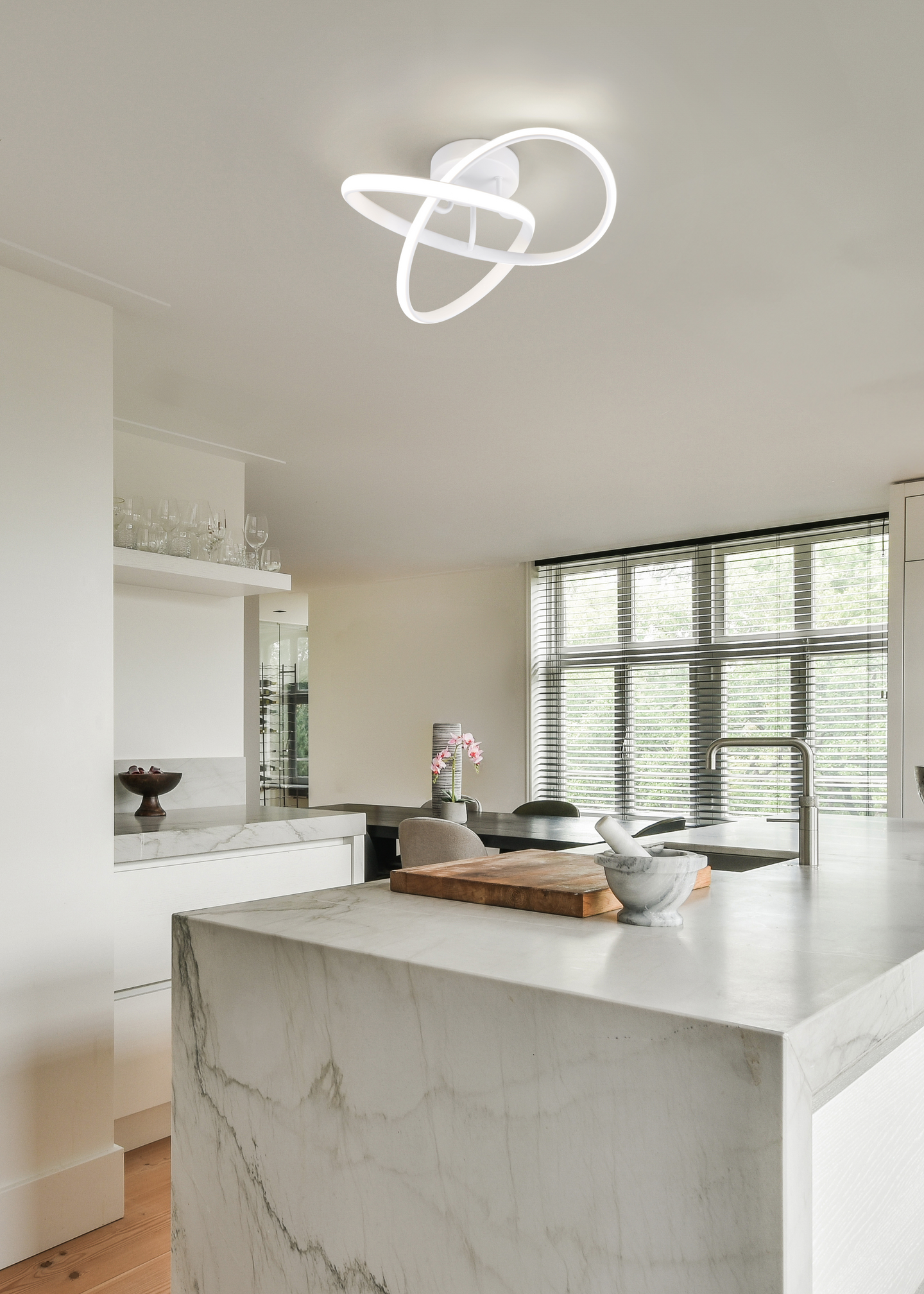 Kattovalaisin TRIO Meo 15W mattavalkoinen 4000K