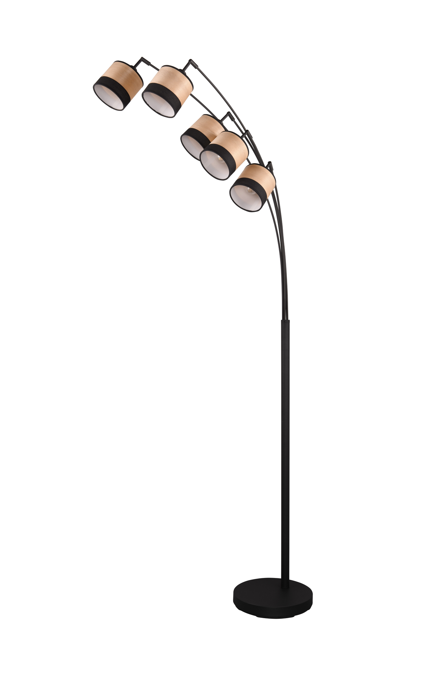 Lattiavalaisin TRIO Bolzano 5-osainen E14 mattamusta