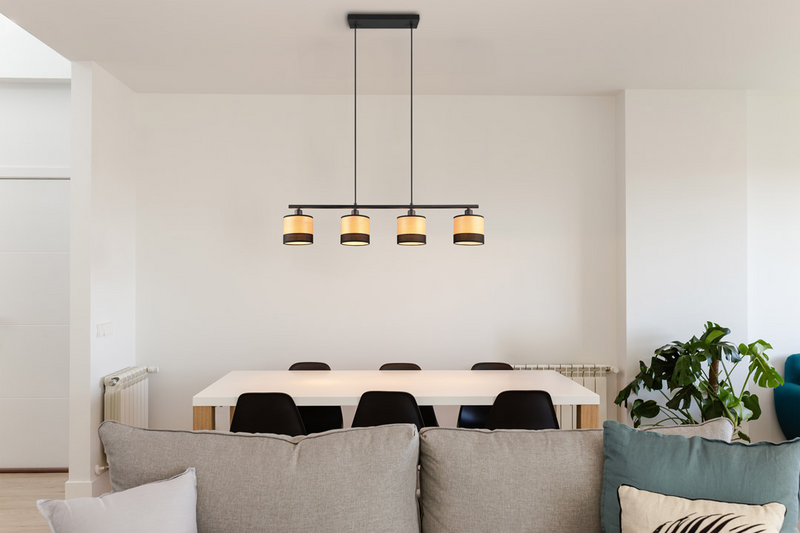 Riippuvalaisin TRIO Bolzano 4-osainen E14 mattamusta