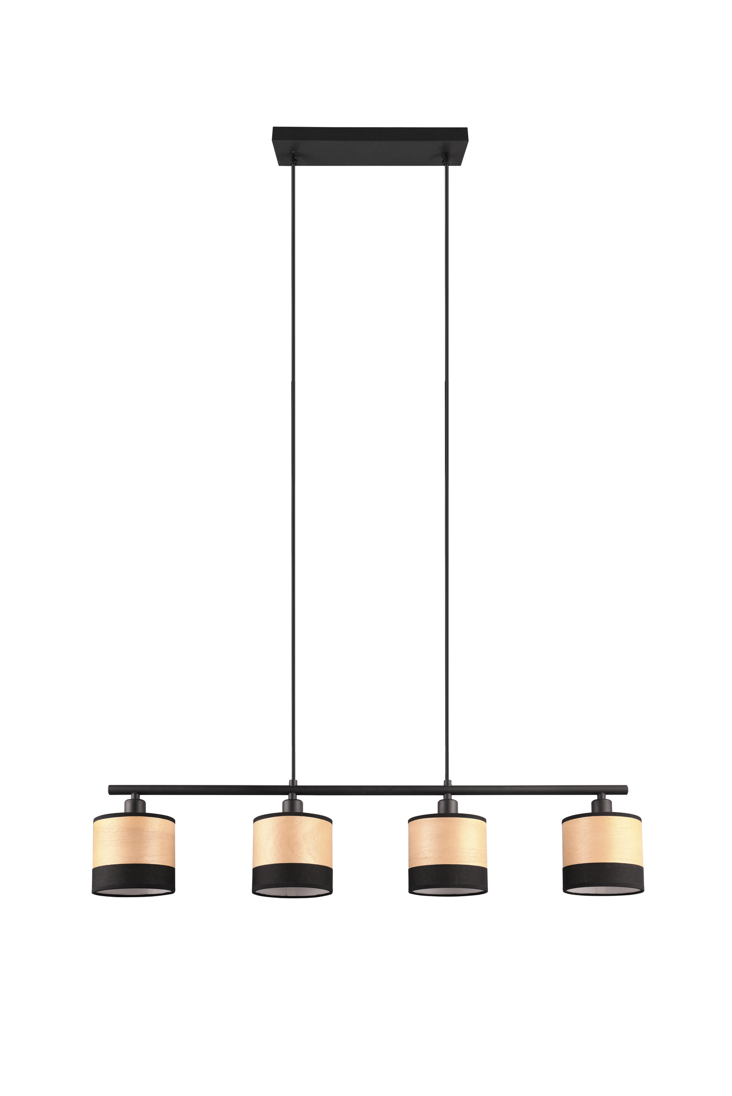 Riippuvalaisin TRIO Bolzano 4-osainen E14 mattamusta