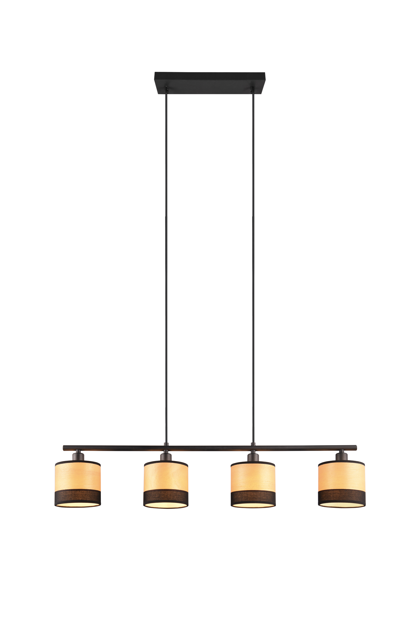 Riippuvalaisin TRIO Bolzano 4-osainen E14 mattamusta