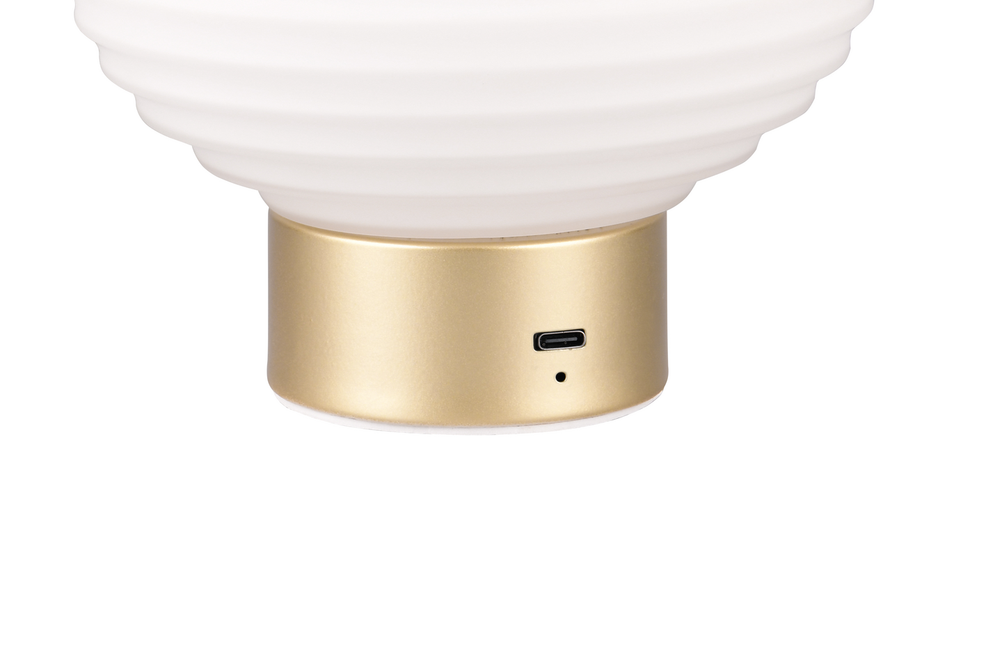 Pöytävalaisin TRIO Earl led 1,5W 100lm mattamessinki/valkoinen ladattava