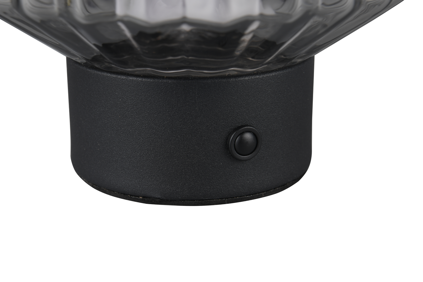 Pöytävalaisin TRIO Lord 1,5W 100lm mattamusta/savu ladattava