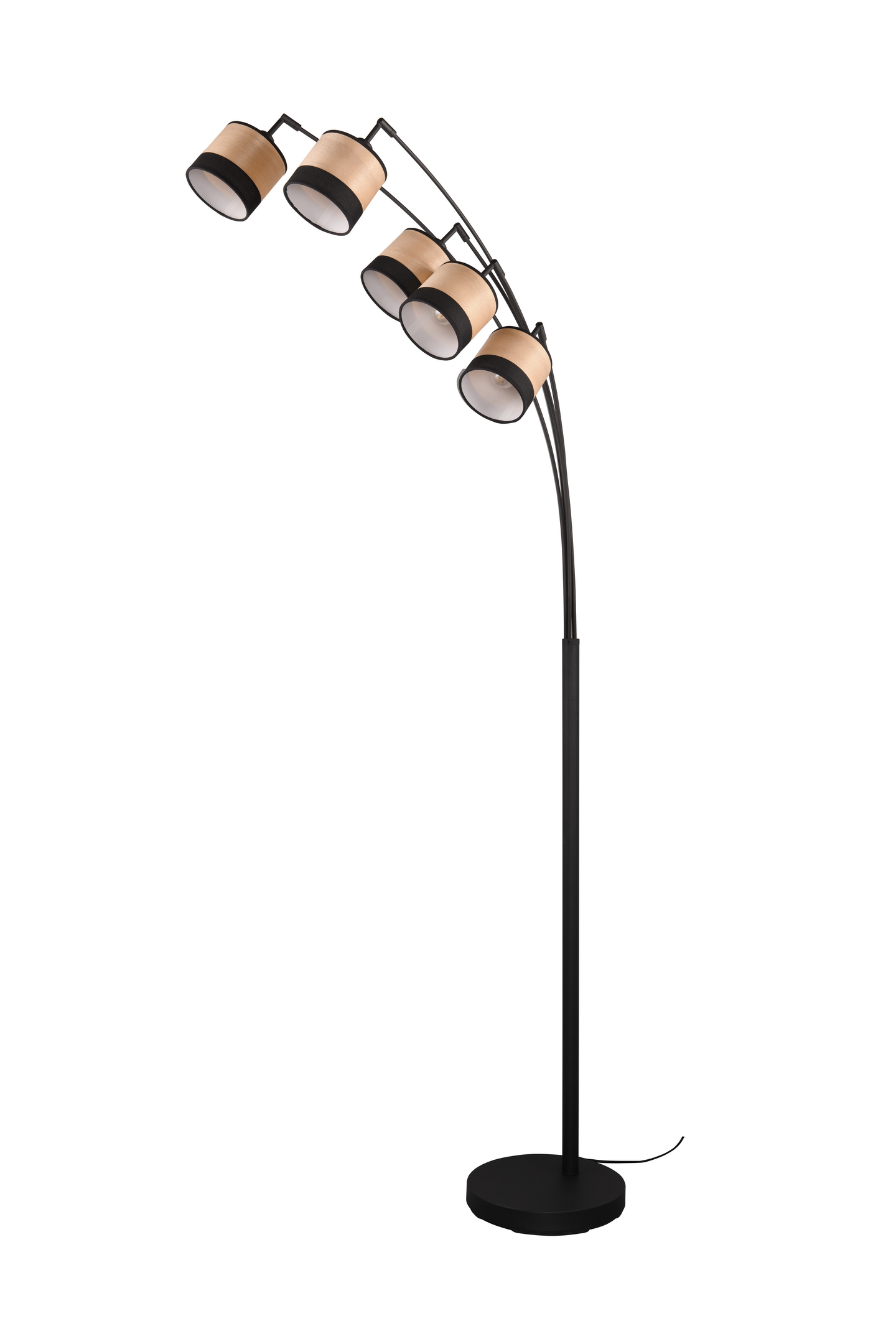 Lattiavalaisin TRIO Bolzano 5-osainen E14 mattamusta