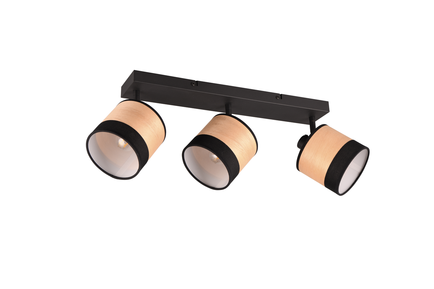 Kattospotti TRIO Bolzano 3-osainen E14 mattamusta