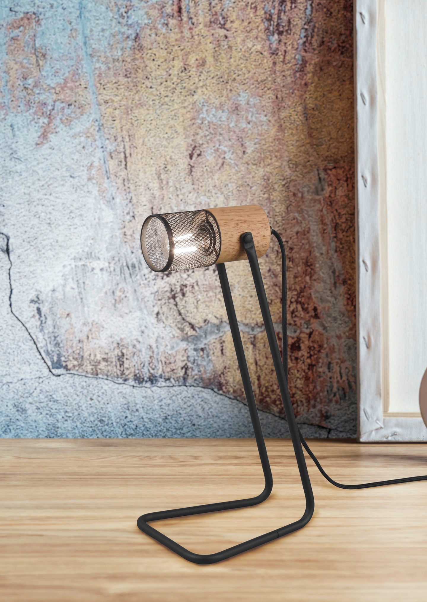 Pöytävalaisin TRIO Tosh E14 mattamusta