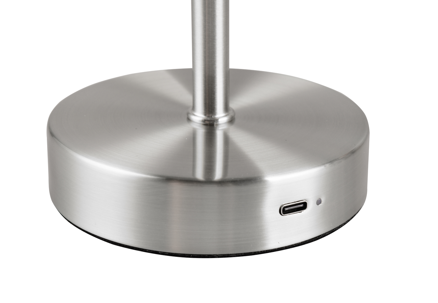 Pöytävalaisin TRIO Jeff led 1,5W 120lm harjattu teräs ladattava