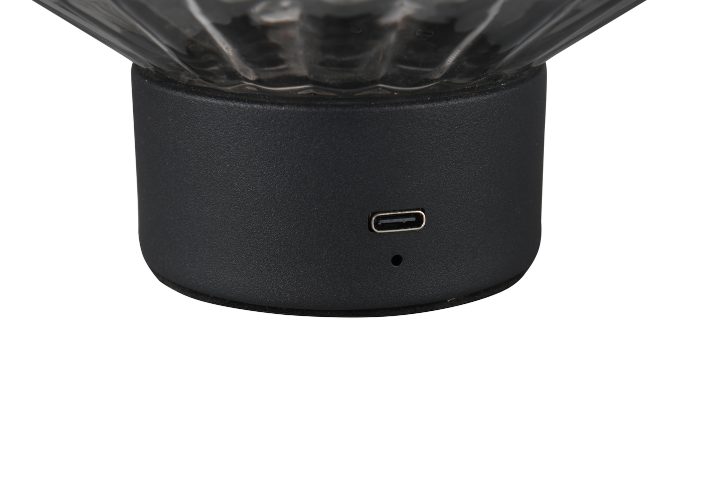 Pöytävalaisin TRIO Lord 1,5W 100lm mattamusta/savu ladattava