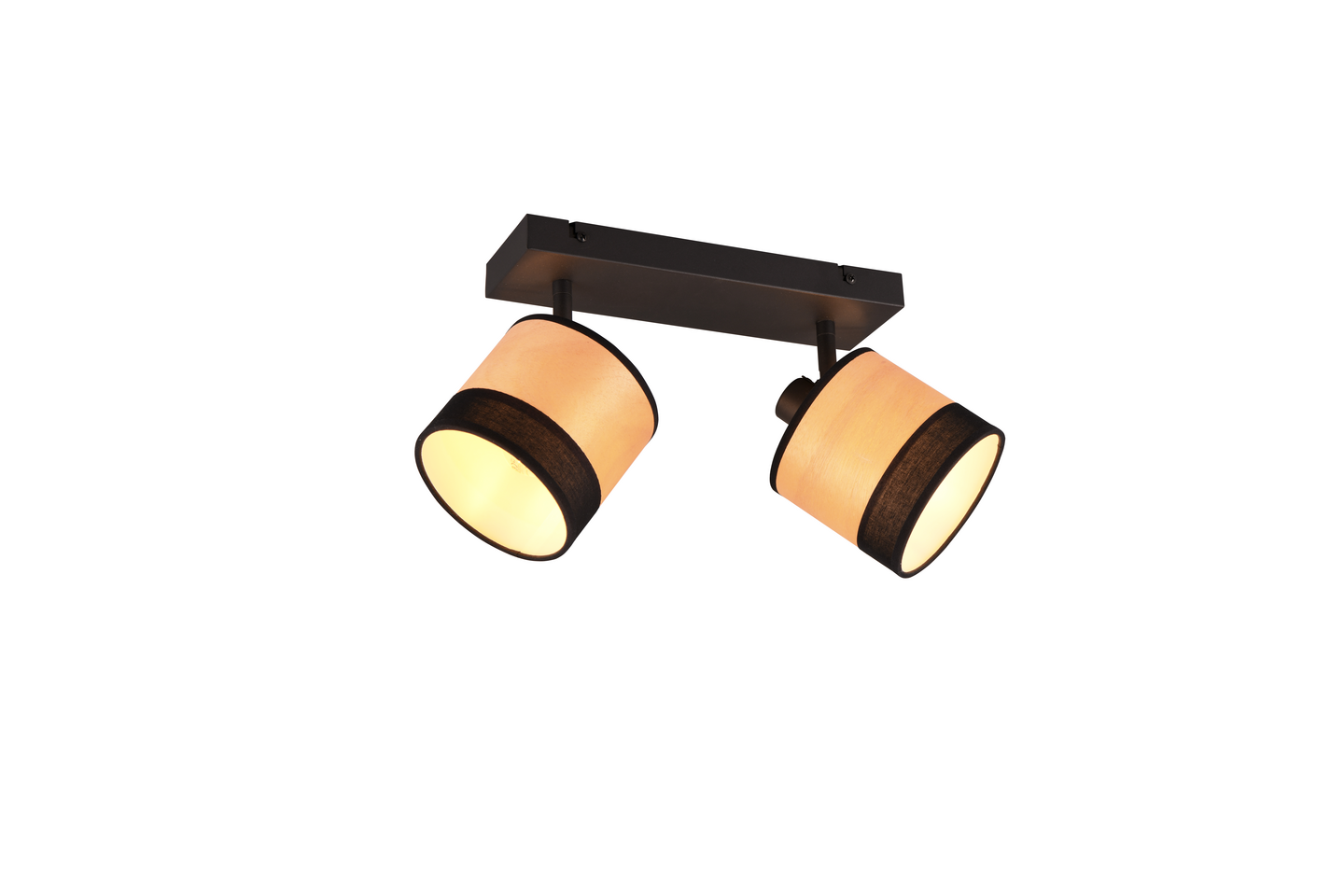 Kattospotti TRIO Bolzano 2-osainen E14 mattamusta