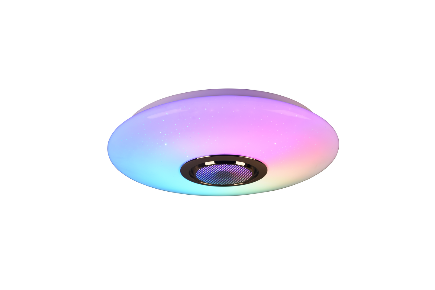 Plafondi TRIO Musica led 15,5W bluetooth-kaiuttimella valkoinen startlight RGBW
