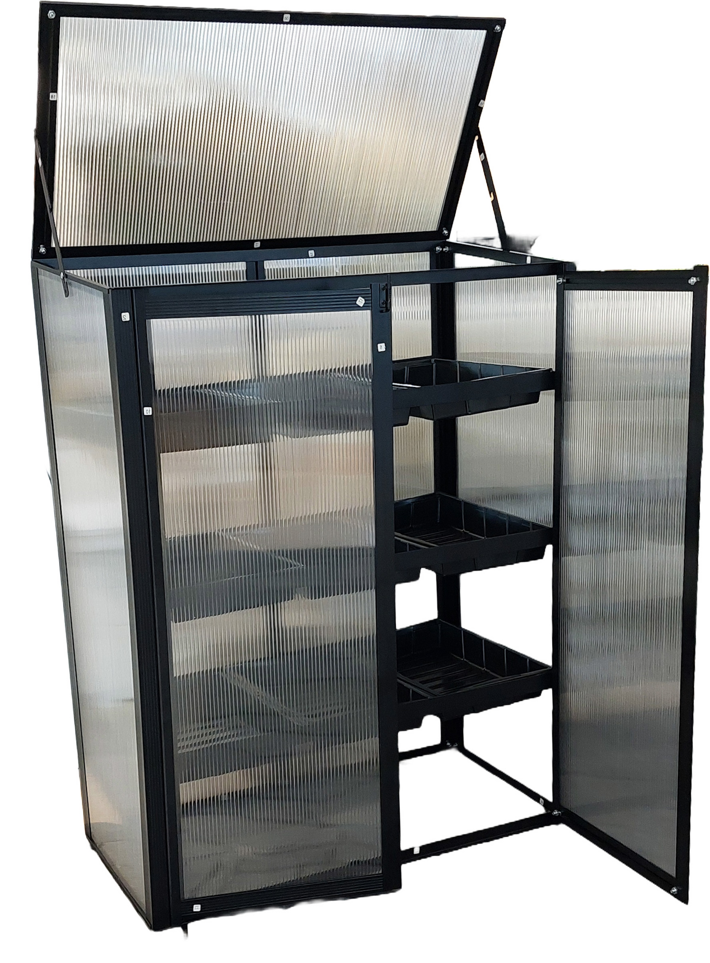 Parvekekasvihuone Goodiy musta