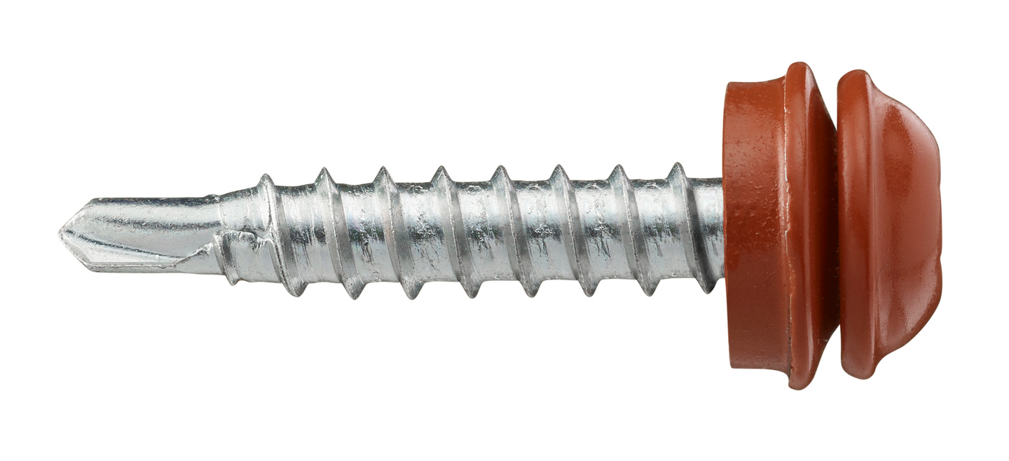 VINDSKIVESKRUV VSB STÅL UTV, TEGELRÖD 4,2X25MM 10ST