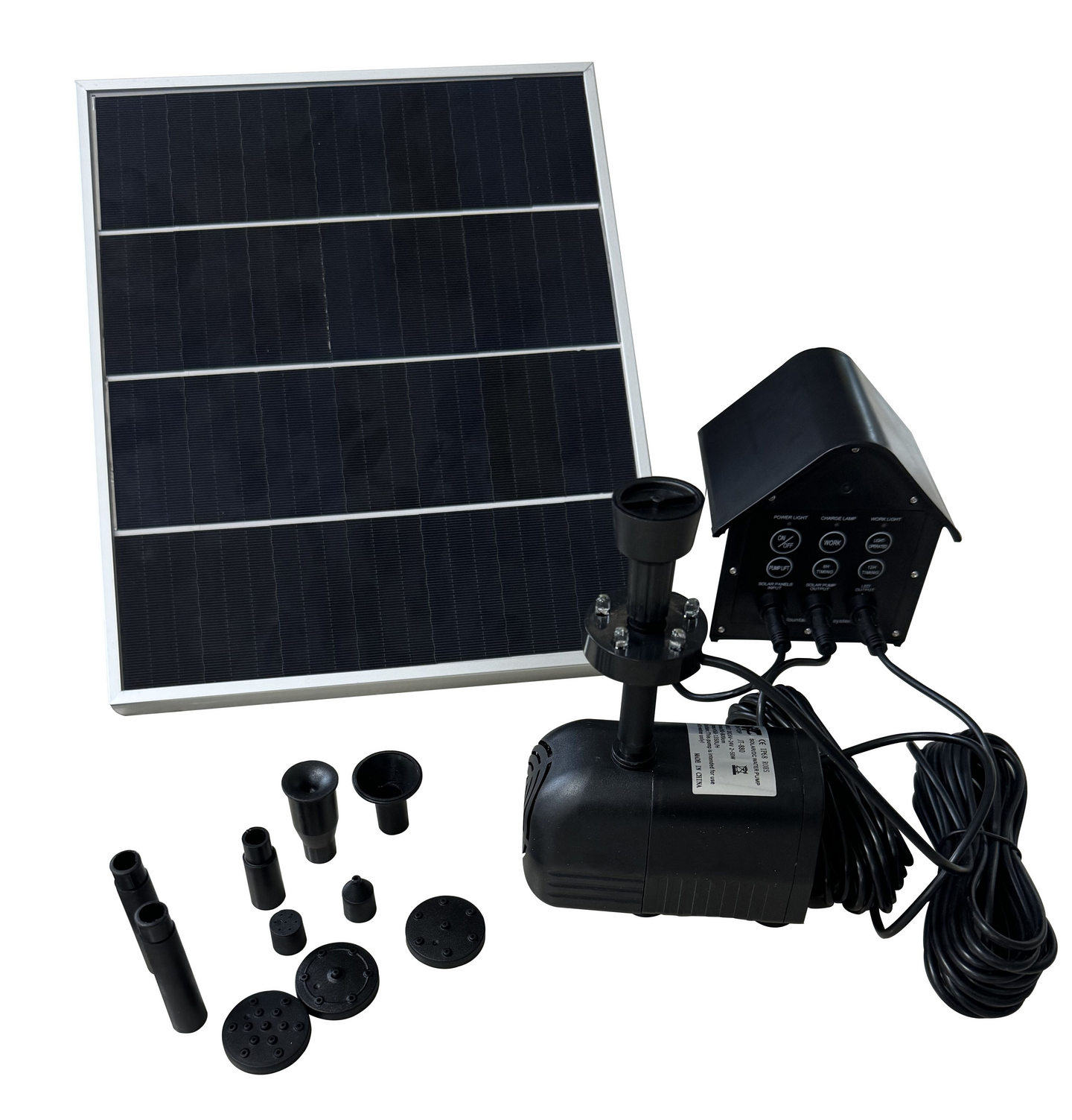 Suihkulähdepumppu FXA 18V/20W aurinkokennot + akku