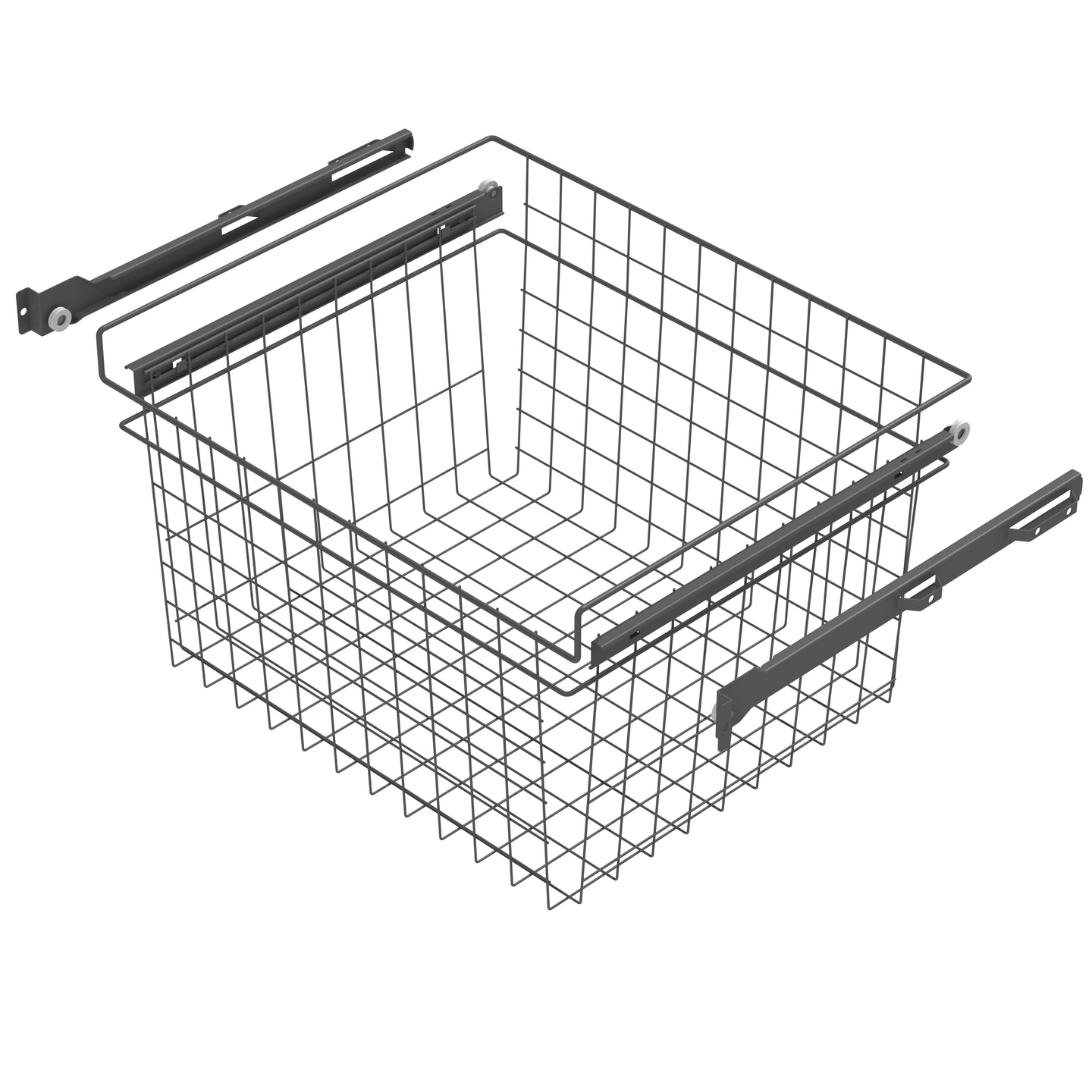 Rullakiskokori LM 605 korkea antrasiitti 60 cm kaappiin