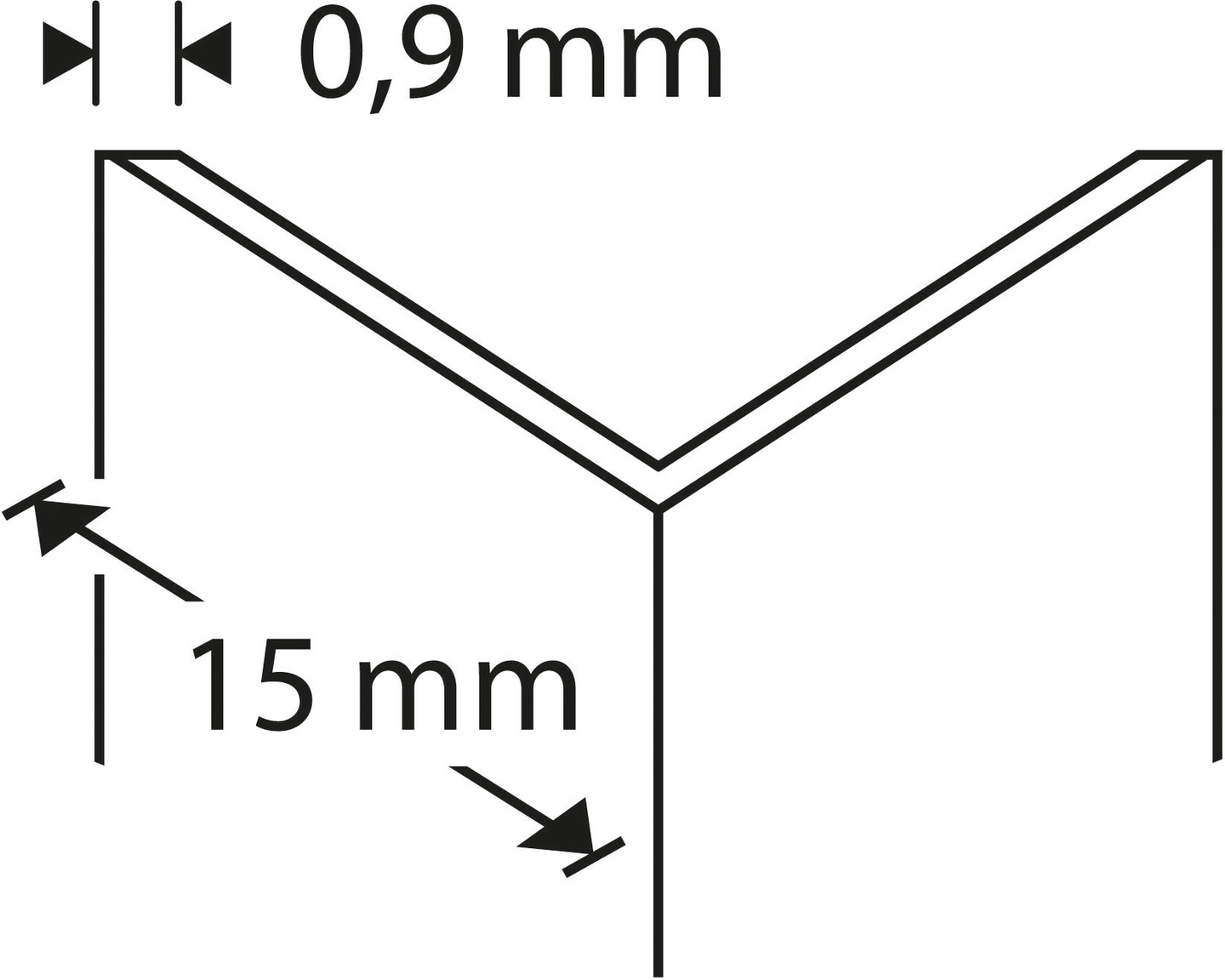 Kulmasuojalista 15x15x0,9mm 2,7m muovia vaaleanharmaa NU 15-412