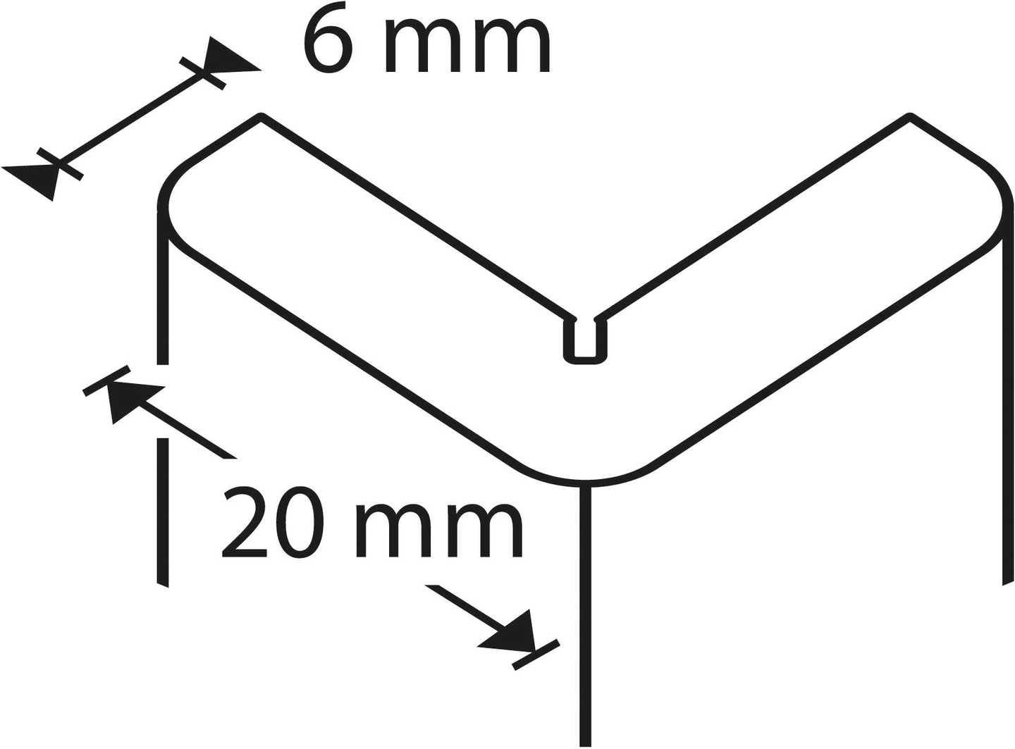 Kulmasuojalista 20x20mm 2,7m muovia valkoinen TC 20-410