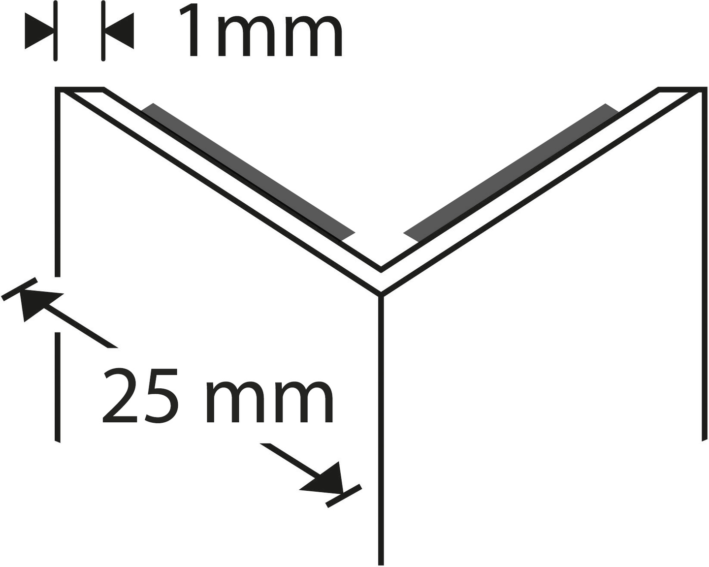 Kulmasuojalista 25x25 teippi NU 25T-410 valkoinen 2,7m