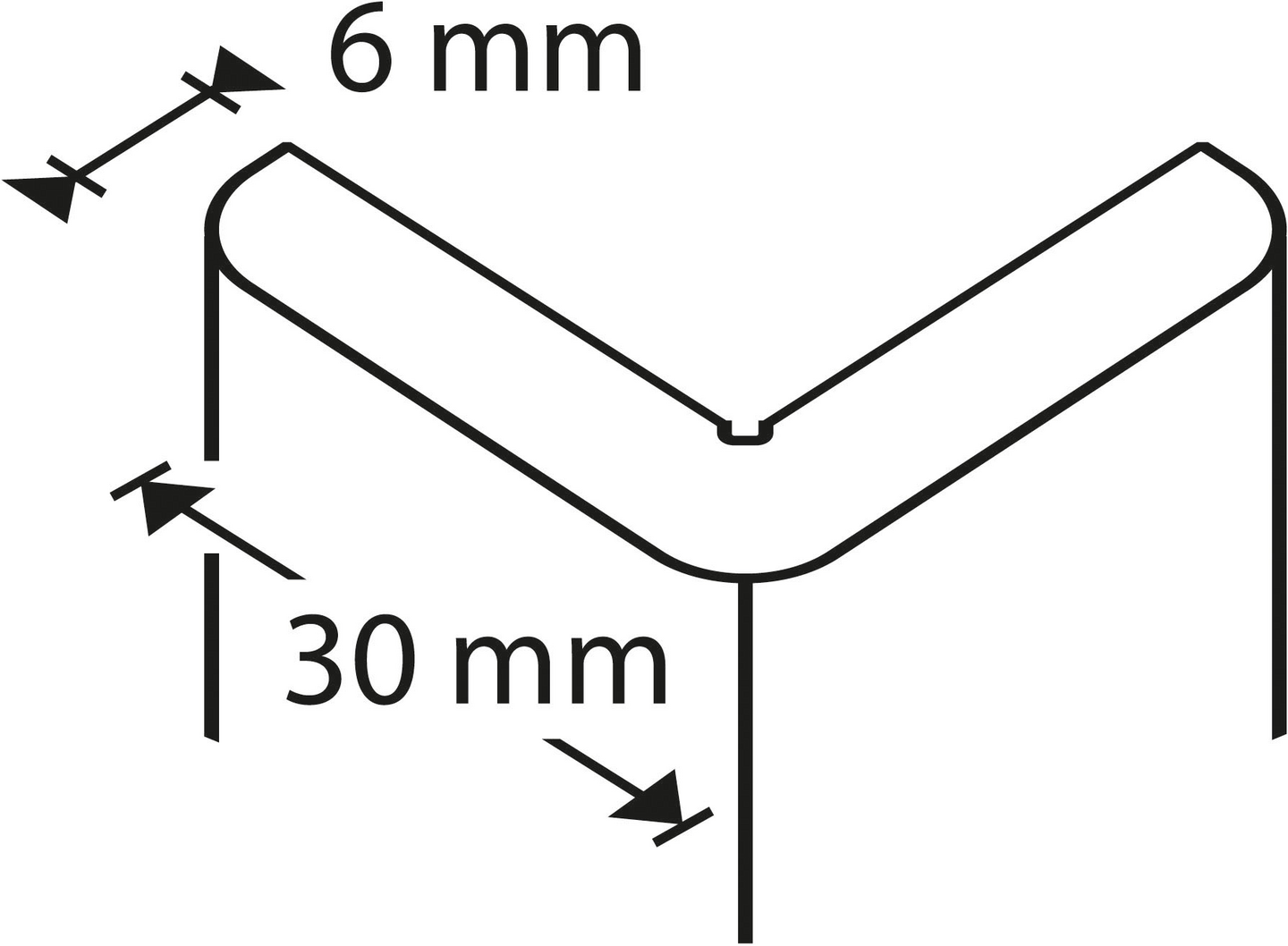 Kulmasuojalista 30x30mm 2,7m muovia valkoinen TC 30-410