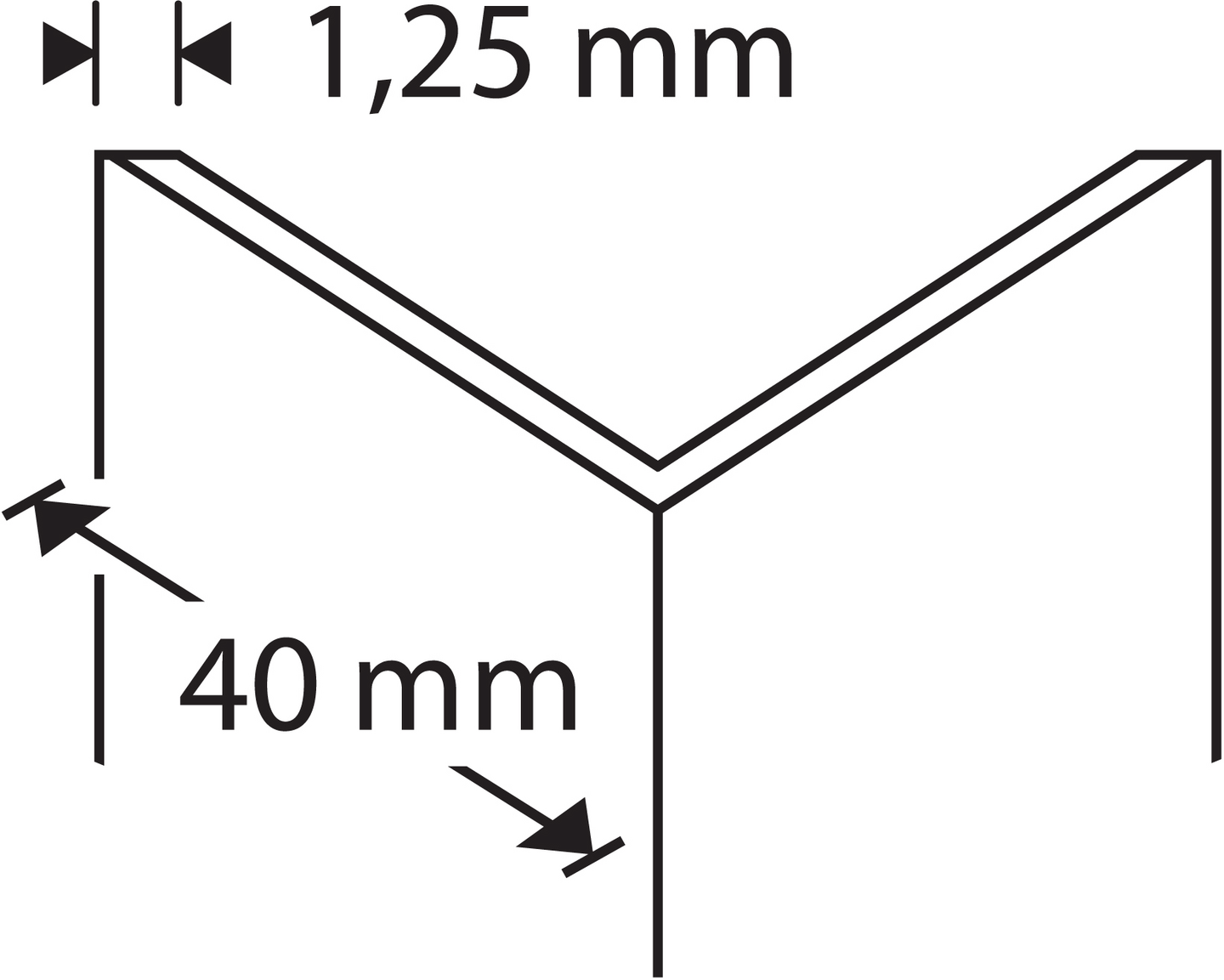 Kulmasuojalista 40x40 teippi NU 40T-410 valkoinen 2,7m