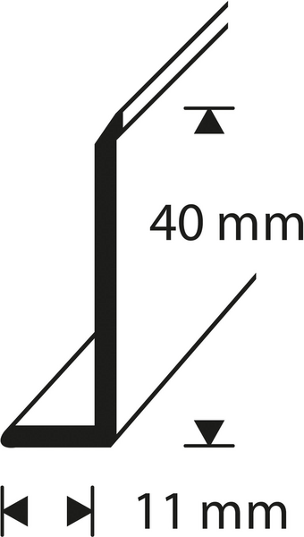 Jalkalista 40mm 50m muovia beige JL 40-420