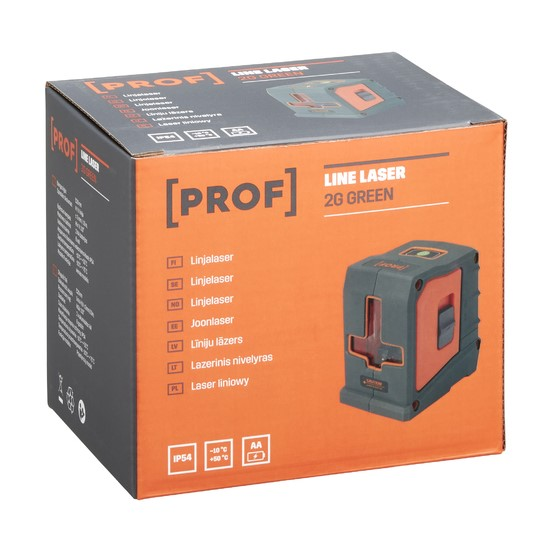 LINJELASER PROF 2G GRÖN PROF