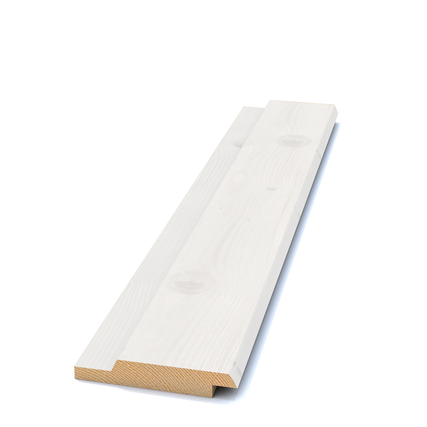 SPÅRPANEL FALS 22X120X4800 GRUNDMÅLAD VIT G4-2