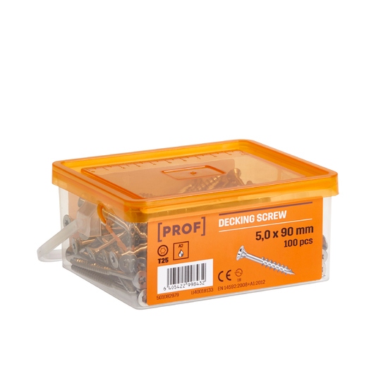 TRALLSKRUV PROF A2 T25 5X90 100ST