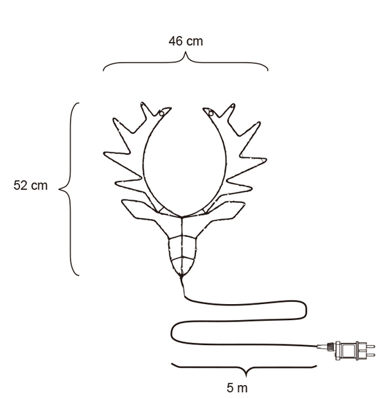 REN CELLO LED 52 CM IP44
