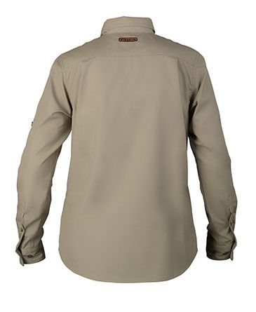 SKJORTA JORDAN MÖRKBEIGE W M DAM