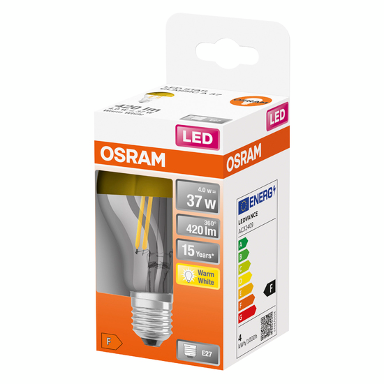 LED-LAMPA osram OSRAM NORMAL 37 E27 GULD 827 TOPPFÖRSP CL A