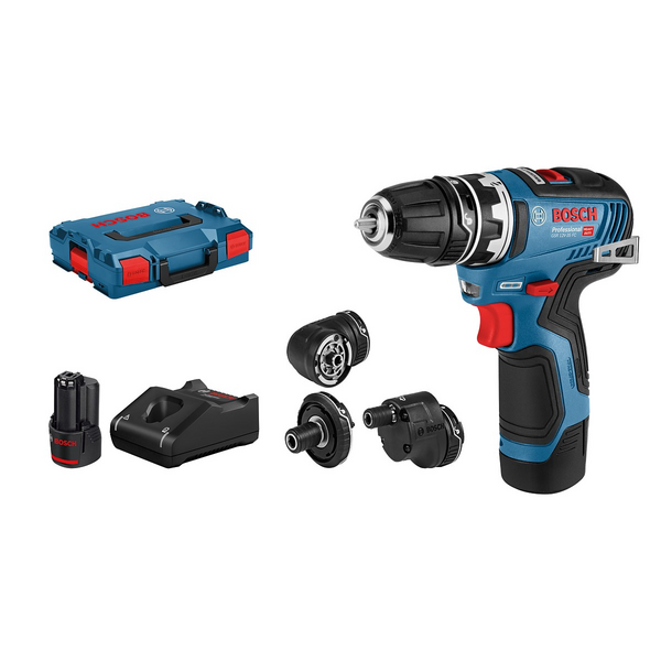 SKRUVDRAGARE BOSCH GSR 12V-35 FC 2X3AH 4XCHUCK