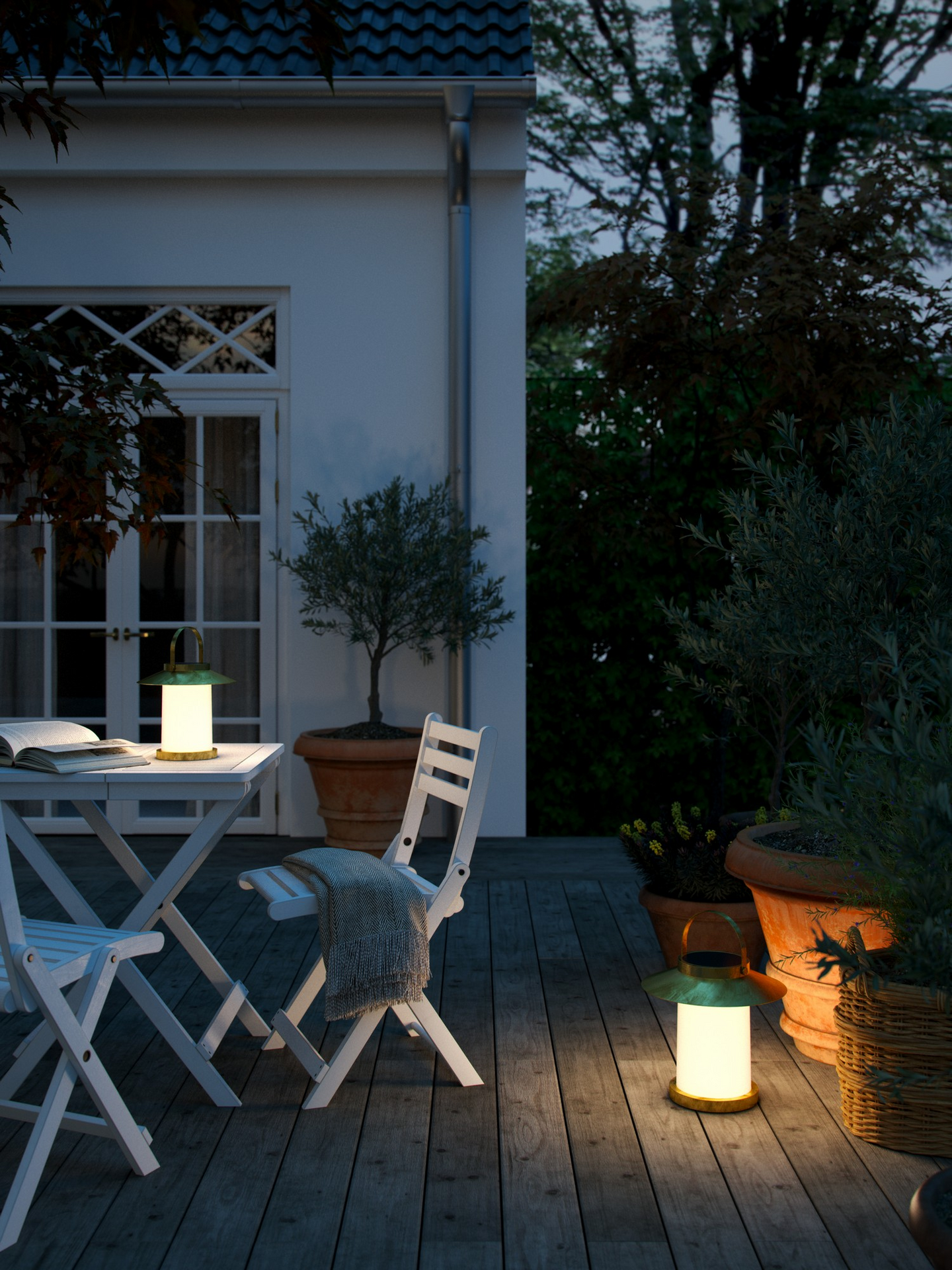 Aurinkokennovalaisin Nordlux Temple 35 messinki muovi solar led