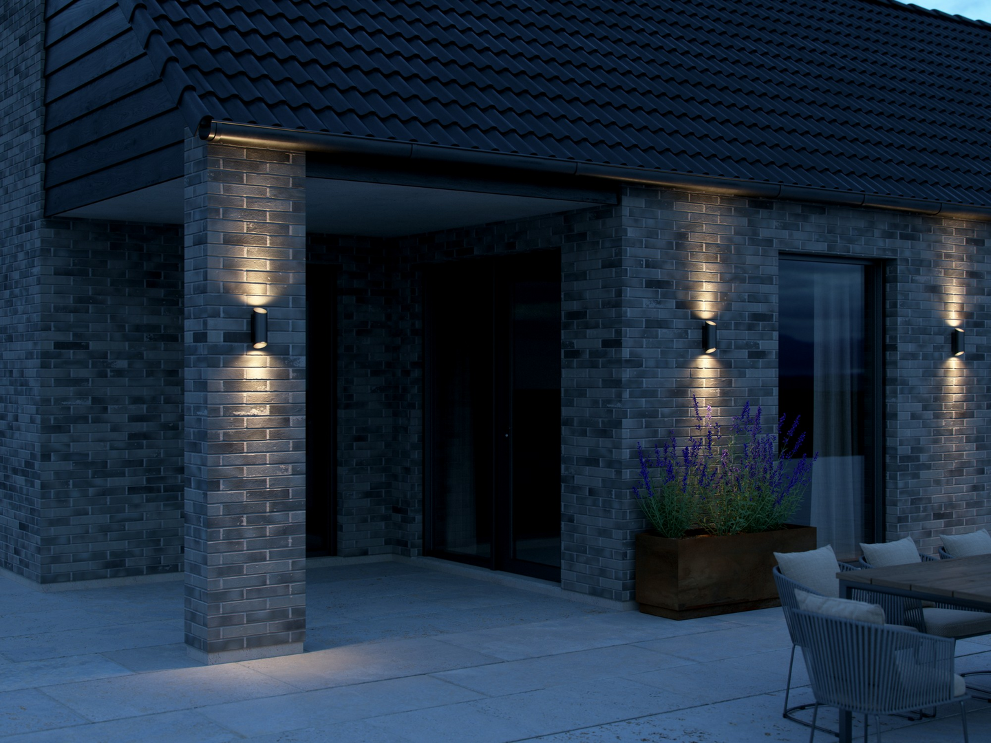 Ulkoseinävalaisin Nordlux Nico round 22 alumiini lasi GU10 2x35W