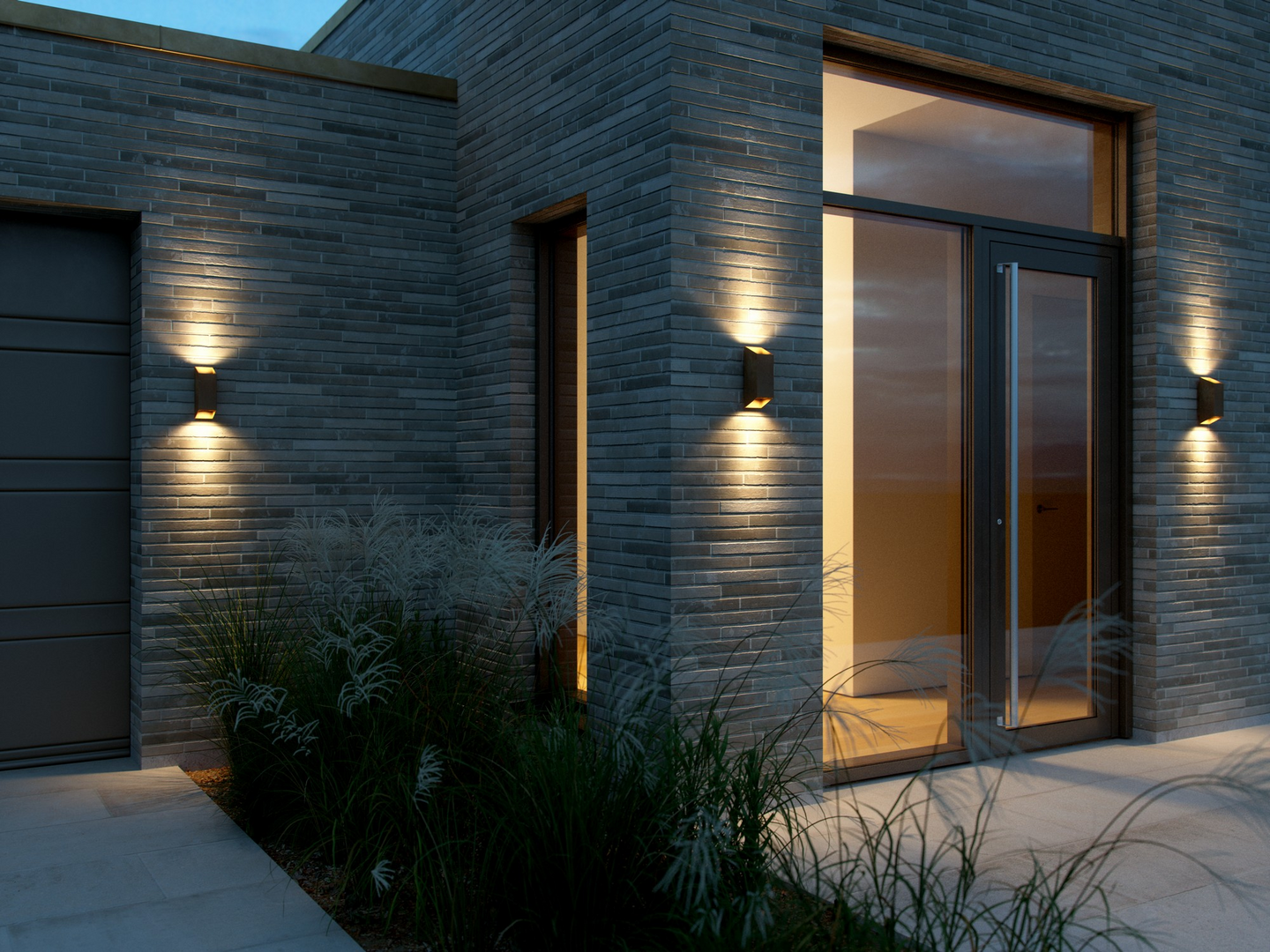 Ulkoseinävalaisin Nordlux Nico square 22 alumiini lasi GU10 2x35W