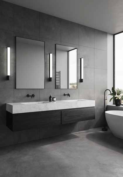 Seinävalaisin Nordlux Malaika 68 3000K 1200l IP44 musta