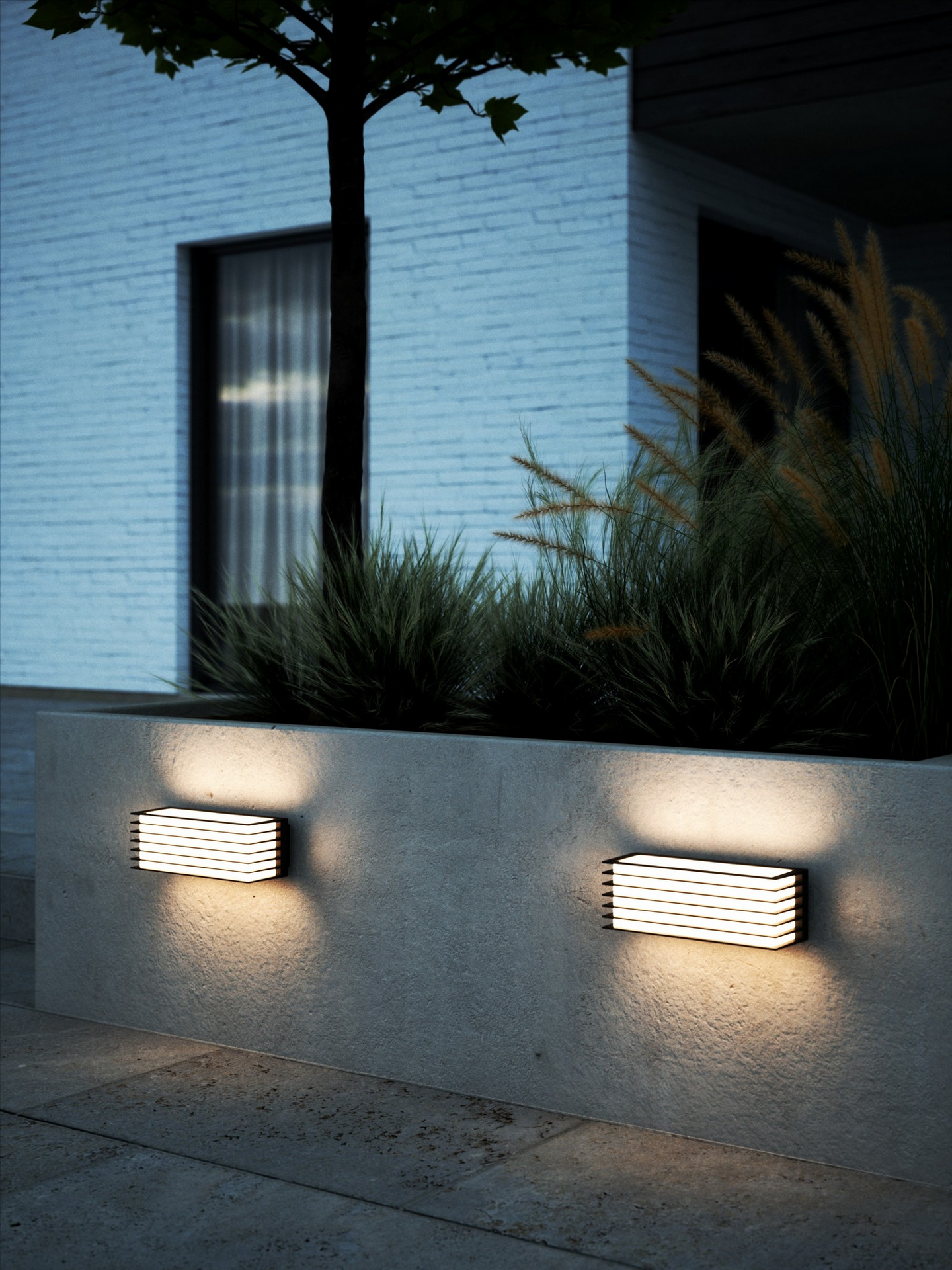 Ulkoseinävalaisin Nordlux Fluctus 28 metalli muovi E27 2x15W