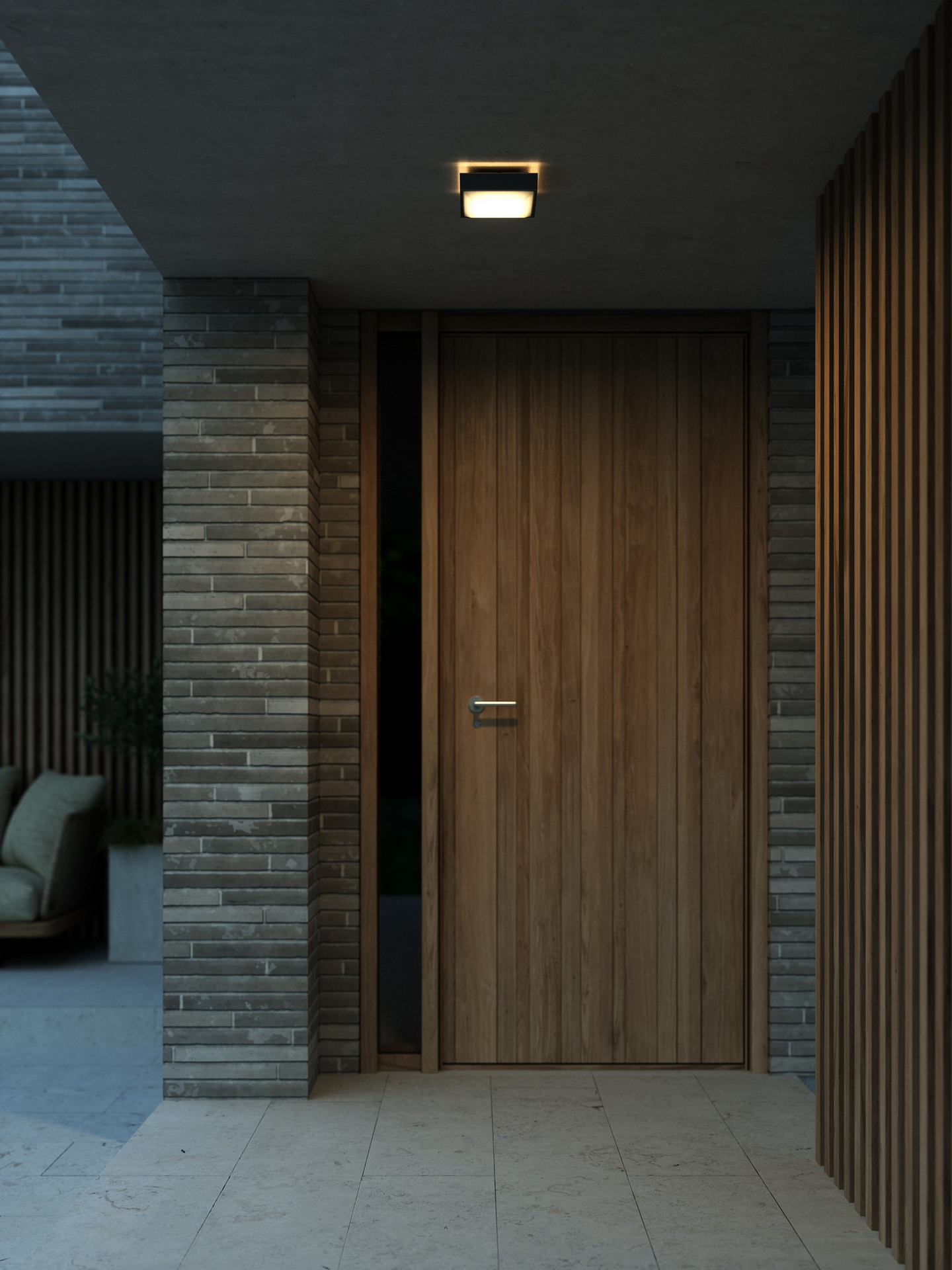 Ulkoseinävalaisin Nordlux Oliver musta muovi led