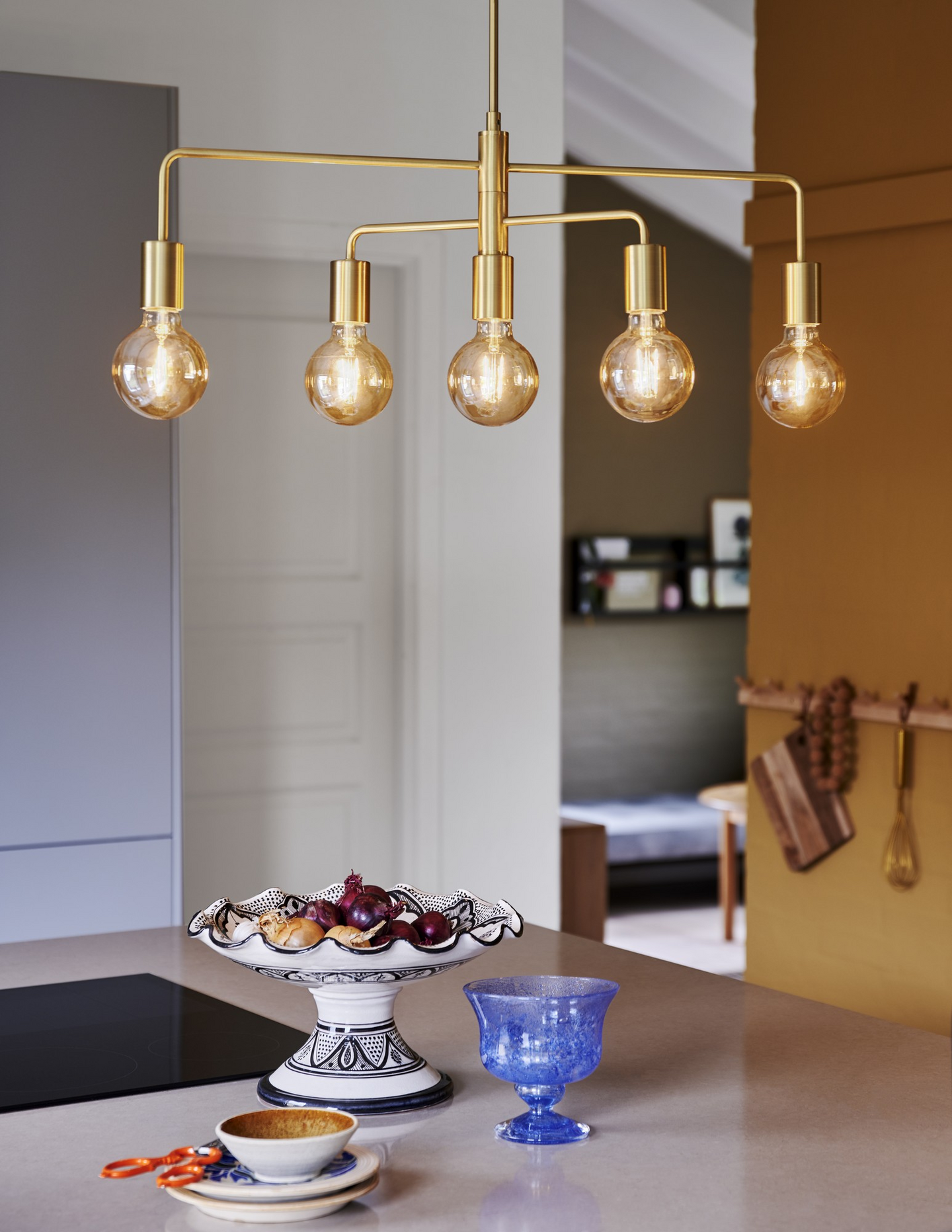 Riippuvalaisin Nordlux Gloom 5-spot kulta  E27 40W