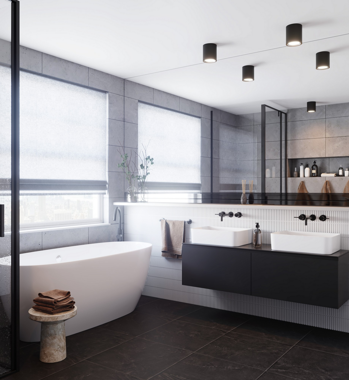 Kylpyhuonevalaisin Nordlux Landon 14 led musta