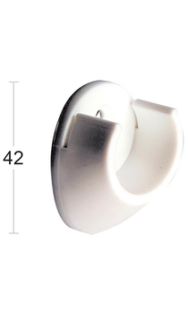 RÖRHÅLLARE 240-25 PLAST VIT 2P FÖR 25MM RÖR